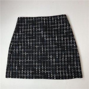 NWT Loft Outlet Black Tweed Pencil Skirt